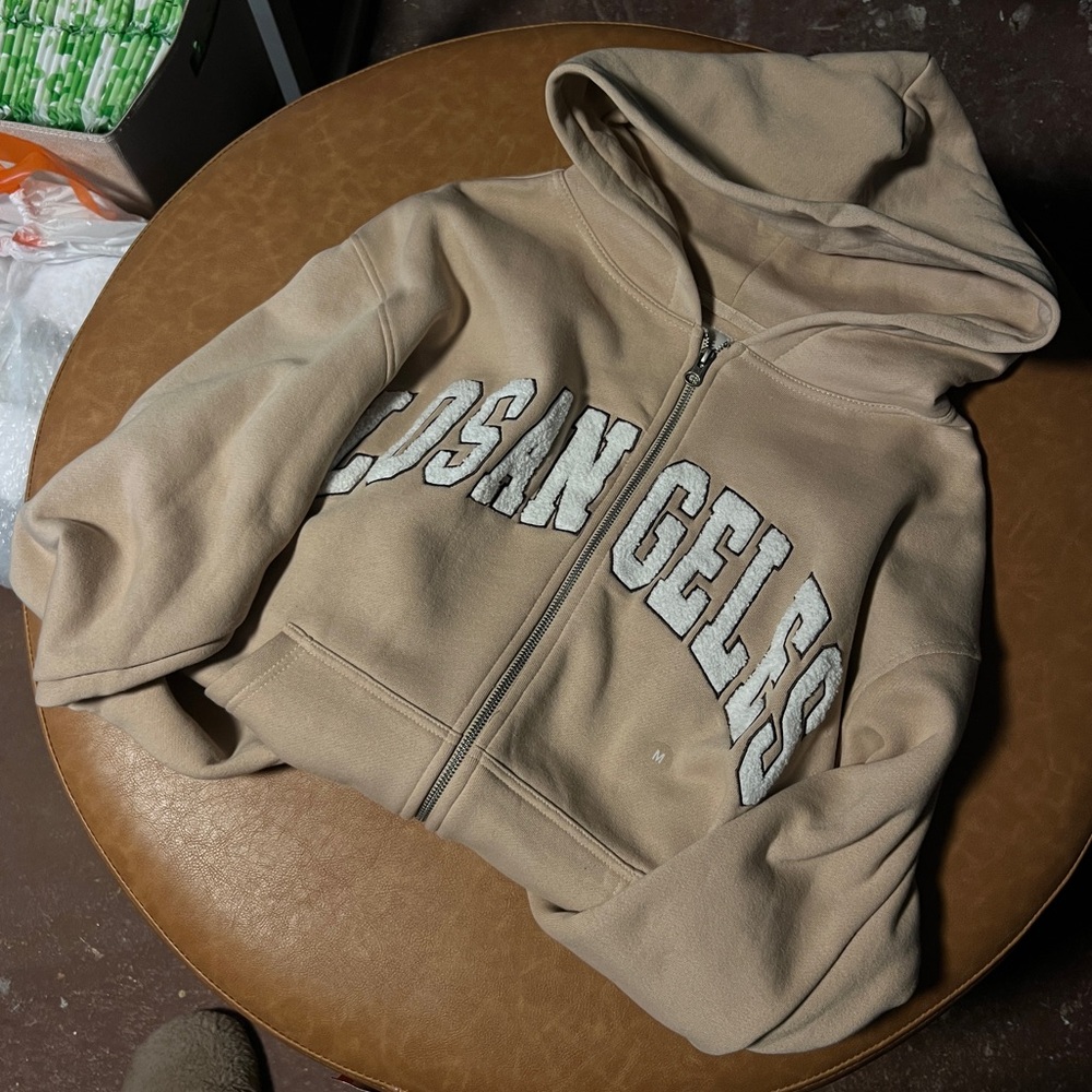 PacSun Beige Hoodie with Los Angeles Print